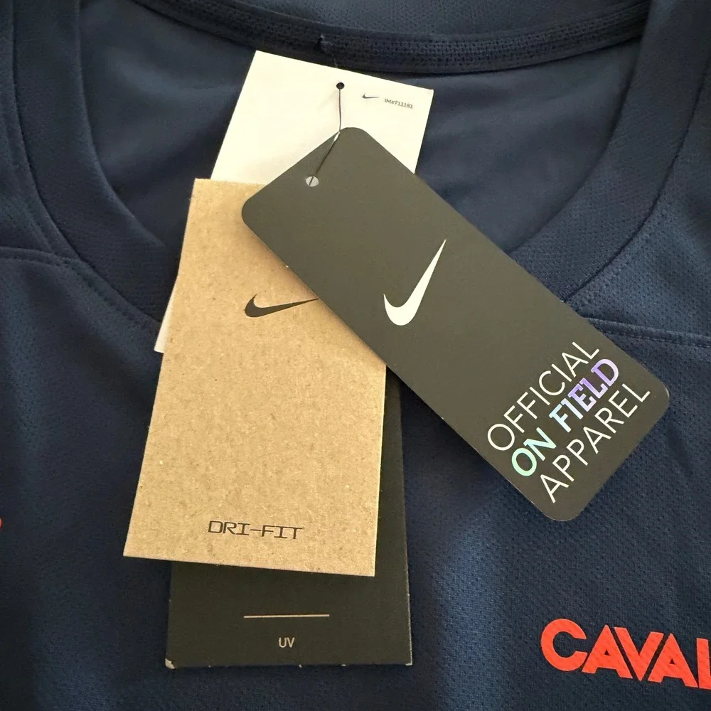 Nike Cleveland Cavaliers Dri-FIT UPF 40+ Navy Blue Shirt Men XXL NEW